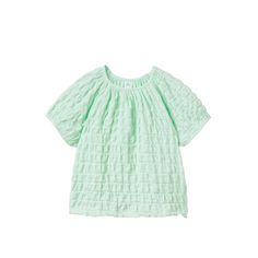 Nwt Zara Mint Green Puff Textured Shirt. Size 13/14. Smoke Free And Pet Free Home. Cute Solid Color Tops With Puff Sleeves, Cute Solid Color Puff Sleeve Tops, Cute Solid Puff Sleeve Tops, Playful Puff Sleeve Tops For Spring, Spring Playful Puff Sleeve Tops, Spring Puff Sleeve Playful Tops, Cute Green Short Sleeve Blouse, Green Puff Sleeve Tops With Ruffles, Green Puff Sleeve Top With Ruffles