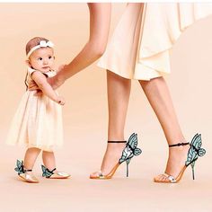 So cute Sophia Webster Shoes, Mother Daughter Fashion, Butterfly Shoes, Butterfly Fashion, Mommy Daughter, Mommy And Me Outfits, Sophia Webster, Mom Daughter, Mommy And Me