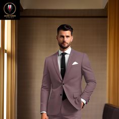 This is a Classy 2 Piece Suit by Goldenfashionstore /crafted from high quality fabric and imported materials. Our products are handcrafted by experienced tailors who make sure the that the stitching is precise, lining is proper and the overall product is sturdy enough to not go out of shape for more than a few years. Also all our products have extra margins in their length, sleeves, sides so it's easily alterable if your size changes after some time. To see more available colours and designs in Pink Slim Fit Suit For Semi-formal Occasions, Pink Notch Lapel Suits For Groom, Pink Slim Fit Suit For Business, Pink Slim Fit Business Suit, Tailored Pink Tuxedo For Business, Pink Tuxedo Suit For Groom, Pink Tuxedo Business Suit, Tailored Pink Suit For Groom, Tailored Pink Suits For Groom