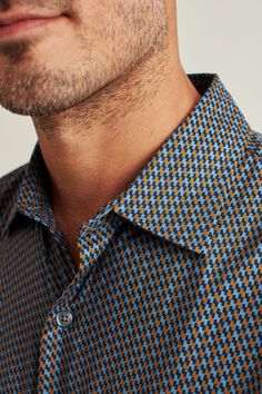 Stretch Riviera Short Sleeve Shirt | Bonobos Digital Print Shirt For Men, Formal Men Shirt, Digital Print Shirt, Printed Shirts For Men, Allen Solly, Formal Shirt, Men Formal, Formal Shirts, Mens Activewear