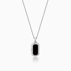 The Inspiration: Perfect for the modern-day knight, it's more than a piece of jewelleryit's a statement of character. The Design: This silver pendant with a box chain features a rectangular motif. 
 
 925 Silver 
 Perfect for sensitive skin 
 Motif Height: 2.8 cm, Motif Width: 1.2 cm 
 Length of Chain: 60 cm + 6 cm Adjustable 
 Comes with the Jewellery kit and authenticity certificate 
 Content: Pendant with Box Chain 
 Net Qty- 1 unit 
 
 Styling Tip: Style this with a baggy back print t-shirt White Gold Jewelry With Rectangular Pendant Box Chain, Formal Box Chain Jewelry With Rectangular Pendant, Formal Jewelry With Rectangular Pendant And Box Chain, Formal Jewelry With Box Chain And Rectangular Pendant, Formal Rectangular Pendant Box Chain Jewelry, Formal Necklace With Rectangular Pendant And Box Chain, Modern Rectangular Necklace With Polished Finish, Modern Silver Rectangular Necklaces, Modern Jewelry With Rectangular Pendant Box Chain