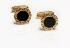 Bulgari Cufflinks.Bulgari Bvlgari 18K yellow gold and onyx cufflinks. Onyx Cufflinks, Bulgari Jewelry, Genuine Love, Class Ring, Antique Jewelry, Onyx, Cufflinks, Yellow Gold, Yellow