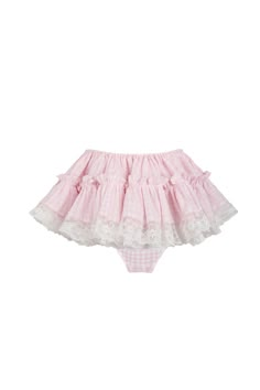 The Pink Gingham Degas Skirt Skirt Fullness Chart, Frilly Mini Skirt, 100% Cotton, Odd Clothes, Cute Pink Clothes, Pastel Corset, Swimming Styles, Can Can Skirt, Pink Outfit Set