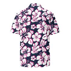 Say Aloha to your favorite new classic Hawaiian print short sleeve shirt from Extremely Stoked! These super sweet aloha shirts exudes coolness both in terms of style and material. The lightweight fabric keeps you cool while the moisture-wicking technology and UPF50+ protection ensure your comfort. Want to rock a classic Hawaiian look? Wear it loose and untucked, or size down for a tighter fit! This shirt is unisex and can be worn by men or women.Perfect for casual wear, beach days, luaus and Haw Blue Hawaiian Shirt With Hibiscus Print For Summer, Printed Relaxed Fit Hawaiian Shirt, Printed Relaxed Fit Hawaiian Shirt Short Sleeve, Blue Hawaiian Camp Shirt With Hibiscus Print, Blue Hawaiian Shirt With Floral Print, Pink Collared Hawaiian Shirt For Beach, Blue Floral Print Hawaiian Shirt, Pink Collared Hawaiian Shirt For Vacation, Blue Short Sleeve Camp Shirt With All Over Print