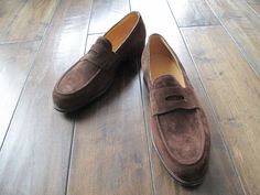 NIB John Lobb "Lopez" Suede Loafers - LAST DROP! John Lobb, Suede Loafers, Penny Loafers, Penny, Lookbook, Loafers