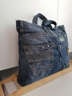 Bag Gift for Her Denim Hobo Bag Jeans Bag Casual Market Bag - Etsy Bulgaria Casual Bags With Zipper Pocket In Recycled Denim, Eco-friendly Denim Blue Denim Bag, Eco-friendly Rectangular Denim Bag, Casual Upcycled Canvas Bag For Daily Use, Trendy Recycled Denim Bags For Daily Use, Casual Canvas Bags With Upcycled Details, Recycled Denim Shoulder Bag With Pockets Dark Wash, Recycled Denim Shoulder Bag With Pockets In Dark Wash, Trendy Recycled Denim Shoulder Bag For Daily Use