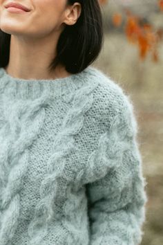 "White cable knit fluffy women pullover wiht round neck. Product Details: * 100% hand knit * 75% alpaca, 25% merino wool. Regular fit. Size: S(4-6) M(8-10) L(12-14) S Width : 46/48 cm Length: 58/60 cm M Width : 50/52 cm Length: 60 cm L Width : 54 cm Length: 62 cm Please let me know your size. It is made for order. If you would like me in other size, you could request a custom order with your own parameters: your height, bust and length of the sweater from the shoulder in cm. Or add your comments Fall Mohair Cable Knit Sweater, Cozy Mohair Sweater With Cable Knit, Cozy Mohair Cable Knit Sweater, Alpaca Crew Neck Sweater In Chunky Knit, Alpaca Chunky Knit Crew Neck Sweater, Alpaca Crew Neck Sweater With Chunky Knit, Cozy Alpaca Cable Knit Sweater, Hand Knitted Alpaca Crew Neck Sweater, Hand Knitted Alpaca Sweater Crew Neck