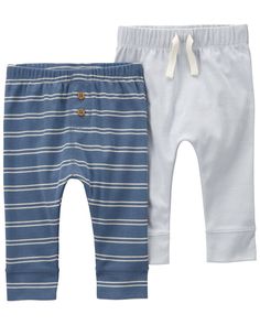 Crafted in soft cotton, these pull-on pants are perfect for baby. Carters Size Chart, Baby Boy Pants, Solid And Striped, Carters Baby Boys, Carters Baby, Pants Blue, Bottom Clothes, Shop Clothing, Comfy Fits