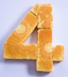 the number four is made out of bread