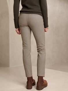 So soft, so stretchy, our customer-favorite Sloan pants make it easy to get excited about your day.  Tailored for a skinny fit, this innovative fabric has incredible stretch to deliver a smooth, supportive fit that won't stretch out.  SKINNY FIT: For Get Excited, Light Brown, Banana Republic, Stretch Fabric, Sustainability, The Incredibles, Pants, Fabric, Trousers