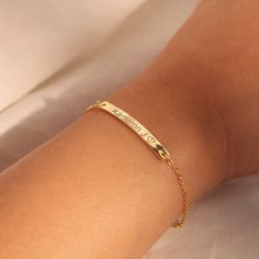 "❤️ Grab 3 fabulous items and enjoy a delightful 25% off when you use the code BUY3GET25 Elevate your gifting with our 925 sterling silver gold plated personalized bracelets. Engraved with your name, initial, or a special date, they're more than just jewelry - they're a heartfelt, personalized gift for her, a constant reminder of your unique connection and thoughtfulness #YOU MAY LIKE THIS silver bar cotton bracelet https://www.etsy.com/listing/1492776594/silver-bar-cotton-bracelet-best-gift Hea Meaningful Hypoallergenic Name Bracelet As Gift, Custom Text Rose Gold Jewelry For Anniversary, Customized Gold Minimalist Name Bracelet, Customized Minimalist Gold Name Bracelet, Engraved Name Bracelet For Mother's Day Anniversary, Engraved Name Bracelet For Anniversary Mother's Day, Engraved Name Bracelet For Anniversary And Mother's Day, Engraved Name Bracelet For Anniversary, Mother's Day Gift, Customizable Minimalist Gold Name Bracelet