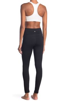 High-waisted active leggings with slip pockets and a soft fleece lining are perfect for your running wardrobe. Fit: this style fits true to size. . Banded high-waist . Pull-on style. Side slip pockets . Fleece lining. 7/8 length. Approx. 10” rise, 28” inseam (size S). Imported           This item cannot be shipped to Canada. Machine wash cold Activewear With Comfort Waistband And 5-inch Inseam For Sports, Sporty Stretch Activewear With 5-inch Inseam, Moisture-wicking Compression Activewear With 5-inch Inseam, Functional Breathable Activewear With 5-inch Inseam, Athleisure Comfort Stretch Elastane Joggers, Comfort Stretch Athleisure Elastane Joggers, Winter Sports Leggings Made Of Elastane, Functional Compressive Yoga Pants For Jogging, Compressive Functional Yoga Pants For Jogging