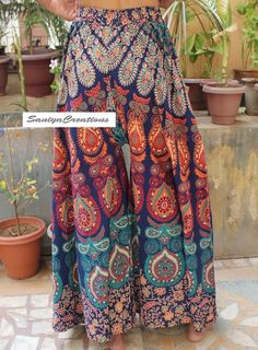 The Indian Handmade Colorful Mandala Cotton Pant for Women You Can Use Anywhere  Color: Multicolor ( Sam As Picture ) Length: 40 inch Free Size: Waist Fit Upto 42 Inch XXL), Waist style: regular Closure Type: Elastic with Drawstring kid Size : Waist Fit Upto 32 Inch kid Size Length: 30" inch Wash Care: Dry Clean Only  *NOTE: Product colour may slightly vary due to photographic lighting sources or your monitor settings. Shipping Information The package will be shipped within 2 Business Days once Multicolor Harem Yoga Bottoms, Indian Pants, Skirt Trousers, Yoga Skirt, Night Pajama, Colorful Mandala, Palazzo Pant, Floral Mandala, Loose Pants