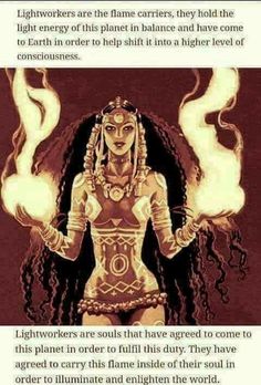 an image of a woman with fire in her hands and text on the bottom right corner