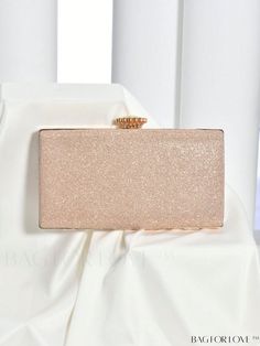 BagForLove - Glitter Minimalist Box Bag: Ideal Bridal Purse for Weddings, Proms, and Parties Product Description Color Rose Gold Details Glitter Magnetic No Strap Type Chain Style Minimalist Pattern Type Plain Bag Size Small Type Box Bag Closure Type Kiss Lock Material Glitter Composition 100% Polyester Care Instructions Do not wash Size Chart INCH CM Bag Height Bag Length Bag Width Strap Length 4.7 inch 8.7 inch 1.8 inch 47.2 inch Bag Height Bag Length Bag Width Strap Length 12 cm 22 cm 4.5 cm 120 cm Details Pictures Similar Products h2 { text-align: center; } /* æ¢è¡ */ li{ white-space: normal; word-break: break-all; word-wrap: break-word; } .red-box { width: 100%; display: flex; flex-direction: row; flex-wrap: wrap; justify-content: center; } .red-box > div { width: 190px; height: 250 Elegant Gold Clutch For Prom, Glitter Clutch Evening Bag For Wedding, Gold Rectangular Clutch For Prom, Rectangular Glitter Evening Bag For Formal Events, Gold Rectangular Evening Bag For Prom, Gold Glitter Evening Bag For Wedding, Elegant Rose Gold Bags For Events, Rectangular Rose Gold Evening Bag, Elegant Rose Gold Evening Bag