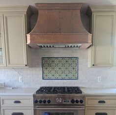 SINDA Handmade Rustic Style Vintage Copper Custom Kitchen Range Hood Painted Range Hood, Chimney Range Hood, Copper Hood, Copper Range Hood, Copper Backsplash, Stainless Steel Hood, Highly Favored, Copper Bathtubs, Custom Range Hood