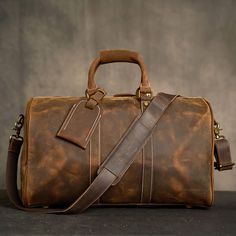 If you're looking for a luggage bag that's both functional and stylish, our Vintage Travel Business Large Capacity Luggage Leather Bag is the perfect choice for you. With its sleek and timeless design, this leather bag is perfect for business trips, ensuring you look professional while keeping your essentials safe and secure. Crafted from high-quality leather, this bag is designed to last for years, making it a smart investment for any business traveler. With multiple compartments and pockets, y Coffee Sizes, Brown Coffee, Leather Luggage, Travel Companion, Leather Travel, Business Travel, Duffel Bag, Travel Luggage, High Quality Leather