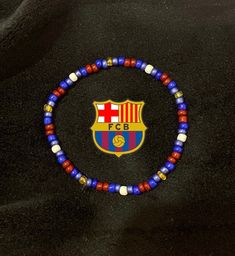 Handmade FC Barcelona beaded bracelet Barca Bracelet, Bead Bracelets For Boys, Barcelona Bracelet, Bracelet Boys, Cat Eyeliner Makeup, Football Bracelet, Beaded Jewelry Bracelets, Dance Like This, Soccer Gifts