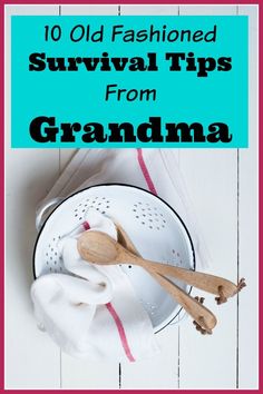 10 Old Fashioned Survival Tips From Grandma - Whether money is really tight for your family right now, or you just want to save more for the future, you'll find these 10 Old Fashioned Survival Tips from Grandma to be very helpful! | money saving tips | frugal living Grandma To Be, Budget Planer, Emergency Prepping, Survival Food, Frugal Tips, Saving Ideas