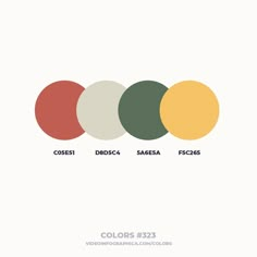 the color scheme for colors 2135 is shown in three different shades, including red, yellow and green