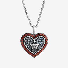 Features: Quick ShipCharacter: Captain AmericaDiamond Clarity: I2-I3Jewelry Closure: Spring Ring ClaspSetting: ProngShape: HeartStone Cut: RoundDiamond Color: I-JMetal Color: WhiteChain Length: 18 InchChain Gauge: 018Pendant Length: 14.8mmPendant Width: 17.4mmRounded Carat Weight: Less Than 1/10 Ct.t.wChain Construction: BoxCare: Wipe CleanStone Type: 1 Natural Diamond, 32 Genuine Garnet, 26 Genuine Blue TopazAuthenticity: Genuine StoneMetal: Sterling SilverNecklace Type: Pendant NecklacesCountr Sterling Silver Heart, Red Garnet, Silver Heart, Type 1, Spring Rings, Captain America, Jewellery And Watches, Natural Diamonds, Garnet