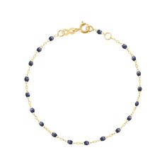 Gigi Clozeau - Classic Gigi Midnight bracelet, Yellow Gold, 6.7 Navy Bracelet, Bracelet Rose Gold, Classic Bracelets, Celebration Of Life, Everyday Look, Or Rose, Chain Necklace, Beaded Necklace, Fine Jewelry