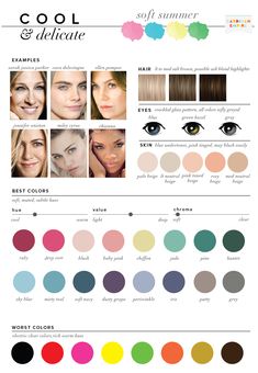 Search Results for “Soft summer” Color Analysis Summer, Summer Skin Tone, Cool Summer Palette, Green Eyes Pop, Soft Summer Palette, Soft Summer Color Palette, Soft Summer Colors, Mode Tips, Cool Skin Tone