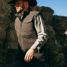 The Winston Vest feels like your favorite work vest, but performs better. This cotton-performance vest keeps you warm and protected so you can be comfortable on the ranch or farm in the cold weather elements. Full-Zip Jacket Insulated at 80GM Fill Quilted Interior Lining Snap Front Left Chest Pocket Anti-microbial Stain Resistance Extreme Durability Water Resistant Wind Resistant Product Composition: SHELL: 100% COTTON; LINING: 100% POLYESTER Style: A4000000 Work Vest, Product Composition, On The Farm, Coffee Colour, The Ranch, Zip Jacket, The Farm, Fun To Be One, Chest Pocket