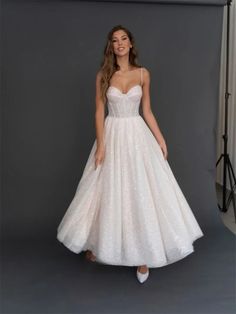 Tea Length Cocktail Dresses, Sparkle Wedding Dress, Long Cocktail Dress, Wedding List, Sparkle Wedding, 2024 Wedding, Women's Evening Dresses, Elegant Dresses For Women, Dress Prom