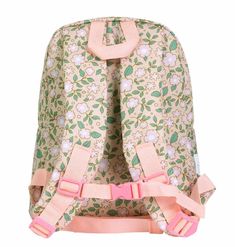 Get ready to bloom in style with this oh-so-adorable floral backpack! The front pocket is perfect for storing little treasures, while the inside pocket and spacious main compartment hold everything from scrumptious school lunches to your child's favorite pencil case. And with the mighty front buckle, the adjustable padded shoulder straps stay put, making sure the backpack stays in place during all adventures. For even more floral vibes, pair this backpack with the matching water bottle, pencil c Floral Backpack, Back To School Backpacks, School Sets, Toddler Backpack, School Lunches, Unique Kids, Pink Blossom, Pink Backpack, Bottle Bag