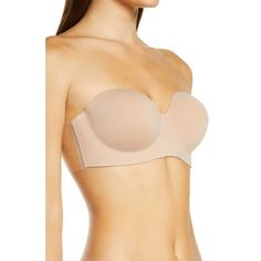 Nordstrom Voluptuous Backless Strapless Bra Adhesive Nude Beige New Lingerie D New With Tags * Color: Nude * Size: D * Backless Strapless Backless Bra, Green Bras, Comfy Bra, Backless Bra, Fashion Forms, Nude Bra, Black Lace Bralette, Bralette Crop Top, Plunge Bra