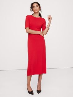 Milano Sweater Dress | Banana Republic Red Sweater Dress, Sharp Dressed Man, Design Center, Skirt Outfits, Fit & Flare, Knit Dress, Sweater Outfits, Jumpsuit Dress, Red Dress