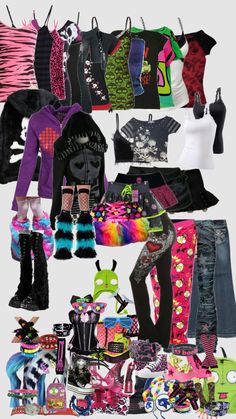 Scene Kid Aesthetic, Scene Clothing, Scene 2000s, Silly Clothes, Scene Queens