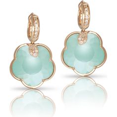 Pasquale Bruni Ton Joli Earrings in 18K Rose Gold With Sea Moon Gem Made of Turquoise and White Moonstone Doublet, White and Champagne Diamonds Luxury Rose Gold Earrings With Gemstone Accents, Luxury Turquoise Dangle Earrings, Luxury Turquoise Drop Earrings, Luxury Turquoise Gemstone Earrings, Elegant Turquoise Jewelry With Natural Stones, Luxury Earrings With Natural Stones, Luxury Round Earrings With Natural Stones, Elegant Turquoise Earrings With Gemstone Accents, Elegant Turquoise Earrings With Natural Stones