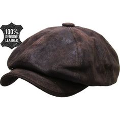 KBL-108 DBR S/M Size: S-M.  Color: Brown.  Gender: male.  Age Group: adult. Leather Ivy Cap, Mens Newsboy Hat, Ivy Hat, Cabbie Hat, Ivy Cap, Cap Men, Leather Hats, News Boy Hat, Newsboy Cap