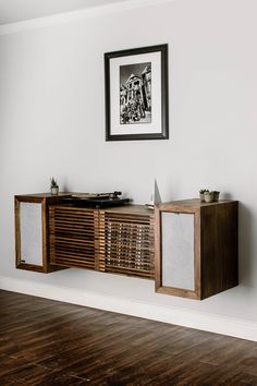 Park West Stereo Cabinet - Tactile Audio Furniture Audiophile Room, Hifi Furniture, Traditional Joinery, Album Cover Artwork, Stereo Console, Acoustic Fabric, Stereo Cabinet, Speaker Cabinet, Tumbler Glass