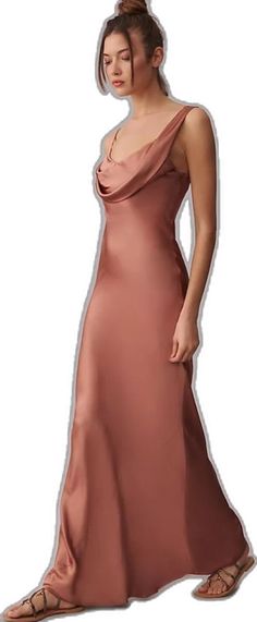 Asymmetrical Midi Dress For Wedding, Feminine Asymmetrical Midi Dress For Formal Occasions, Elegant Formal A-line Slip Dress, Elegant Pink Dress With Asymmetrical Neckline, Elegant Sheath Slip Dress, Feminine Sleeveless Silk Dress For Formal Occasions, Feminine Bias Cut Evening Dress, Elegant Pink Asymmetrical Evening Dress, Elegant Asymmetrical Pink Evening Dress