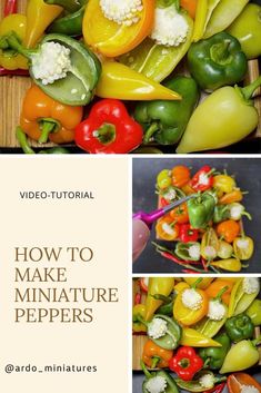 how to make miniature peppers with video - tutors and pictures on the bottom right