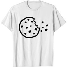 Cookie T Shirt Funny White Cotton Shirt, White Cotton Shirt With Funny Style, Funny Cotton Shirt With Graphic Design, Funny White Cotton T-shirt, White Funny Cotton T-shirt, Funny White Graphic T-shirt, Funny White T-shirt With Graphic Design, Funny White Graphic Design T-shirt, White Funny T-shirt