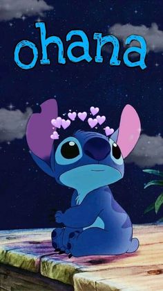 an image of a cartoon character with the name ohana on it's chest