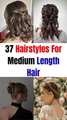 Discover the ultimate guide to 37 hairstyles for medium length hair! From chic lobs to stylish waves, these medium length hairstyles are perfect for any occasion. Whether you're looking for everyday elegance or a bold transformation, you'll find inspiration to refresh your look. Explore our top picks for medium length hair with trending styles and tips to achieve the perfect cut and color. Elevate your hairstyle game with these stunning ideas today! Medium Length Hair Special Occasion, Medium Length Hair With Layers Ponytail, Bridesmaid Hairstyles Down Medium Length, Easy Romantic Hairstyles For Medium Hair, Medium Length Hair Styles Everyday, Medium Hair Formal Styles, Ponytail Hairstyles Medium Length, Prom Hairstyles For Medium Length Hair 2024, Romantic Hairstyles Medium Length