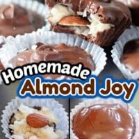 the cover of homemade almond joy