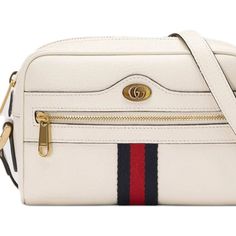 Gucci Ophidia Mini Shoulder Bag With Web In White Gucci Ophidia Mini Shoulder Bag With Web In White Interior: 1 Open Pocket Exterior: 1 Zipper Pocket Approx. : 18 Cm X H: 12.5 Cm X D: 5.5 Cm (7" X 5" X 2.25") Strap Length: 135 Cm-155 Cm Or 53"-61" (Adjustable In 5 Steps) Product Number 719885 Made In Italy White Leather Gucci Shoulder Bag, Gucci Cream Crossbody Shoulder Bag, White Luxury Gucci Shoulder Bag, Luxury White Gucci Shoulder Bag, White Gucci Bag For Formal Occasions, White Designer Gucci Bags, Gucci White Shoulder Bag For Everyday Use, White Gucci Shoulder Bag For Everyday Use, Designer White Gucci Shoulder Bag