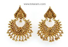 temple jewellery - 22 karat gold "lakshmi" drop earrings (chand bali) with beads

introducing our exquisite collection of temple jewellery - 22 karat gold "lakshmi" drop earrings (chand bali) with beads. made in india by totaram jewelers, these earrings are a true embodiment of elegance and beauty.
  
  crafted with utmost precision, these earrings showcase the finest craftsmanship and attention to detail. the 22 karat gold ensures a stunning and radiant appeal that will make you stand out in an Gold Temple Jewelry Chandbalis With Latkans, Gold Chandbalis With Latkans In Temple Jewelry Style, Gold Temple Jewelry Jhumkas With Zari Work, Gold Temple Jewelry Chandbalis, 22k Gold Chandbalis With Latkans Temple Jewelry, Temple Jewelry Yellow Gold Chandbalis For Festivals, Temple Jewelry Style Yellow Gold Chandbalis For Festivals, Yellow Gold Temple Jewelry Chandbalis For Festivals, Gold Temple Jewelry Chandbalis For Ceremonial Occasions