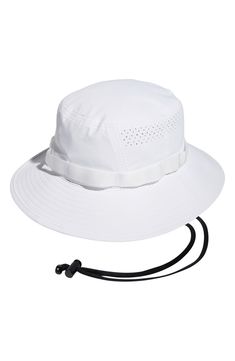 Add a sporty and stylish element to your wardrobe with this lifeguard bucket hat. 4" brim UPF 50 sun protection 100% polyester Hand wash, dry flat Imported Adidas Adjustable Casual Bucket Hat, Adidas Casual Adjustable Bucket Hat, Breathable Adjustable Bucket Hat, Breathable Adjustable Wide Brim Bucket Hat, Casual Breathable Wide Brim Sun Hat, Adjustable Waterproof Bucket Sun Hat, Adjustable Brimmed Breathable Bucket Hat, Breathable Brimmed Bucket Hat With Adjustable Fit, Brimmed Breathable Bucket Hat With Adjustable Fit