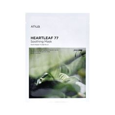 korean soothing hydrating sheet mask-anua-heartleaf 77 percent soothing sheet mask Houttuynia Cordata, Korean Face Mask, Korean Face, Olive Young, Sodium Hyaluronate, Hydrating Mask, Sheet Mask, Beauty Tools, Skin Types