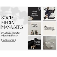 social media managers instagram templates are available in multiple sizes and colors for free