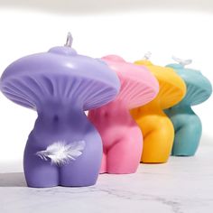 Female Body Mushroom Silicone Mold Candle Making Molds Resin Soap Cake Chocolate mould Description Creative Set: the package comes with 1 piece of DIY candle mold in pink mushroom and women body shape, and the size is about 12 x 9.5 x 9.5 cm/ 4.72 x 3.74 x 3.74 inches, funny and interesting, which can well cater to your artistic taste Easy to Use and Demold: the female body candle mold is simple and soft for you to use, you can pour your preferred ingredients into the molds and leave to rest unt Interesting Candles, Female Body Candle, Candle Designs, Body Candle, Soap Cake, Candle Molds Diy, Soap Carving, Pink Mushroom, Candle Making Molds