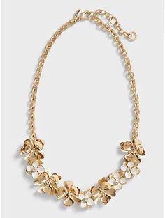 Search | Banana Republic Chic Jeweled Jewelry, Floral Statement Necklace, Necklace Dress, Jewelry For Women, Lobster Clasp, Banana Republic, Jewelry Collection, Statement Necklace, Gold Necklace