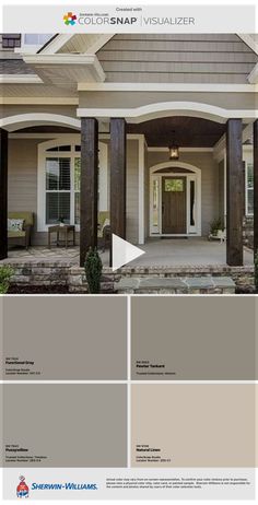 the exterior color scheme for this house